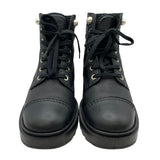 シャネル CHANEL CCマークレザーショートブーツ G35154 ブラック レディース ブーツ