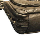 シャネル CHANEL マトラッセチェーンショルダー ブラック／シルバー金具 ヴィンテージカーフ レディース ショルダーバッグ