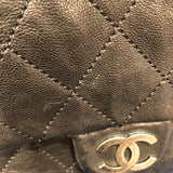 シャネル CHANEL マトラッセチェーンショルダー ブラック／シルバー金具 ヴィンテージカーフ レディース ショルダーバッグ