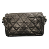 シャネル CHANEL マトラッセチェーンショルダー ブラック／シルバー金具 ヴィンテージカーフ レディース ショルダーバッグ