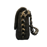 シャネル CHANEL マトラッセチェーンショルダー ブラック／シルバー金具 ヴィンテージカーフ レディース ショルダーバッグ