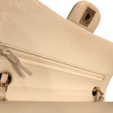 シャネル CHANEL マトラッセ25 A01112 ホワイト GD金具 キャビア レディース ショルダーバッグ