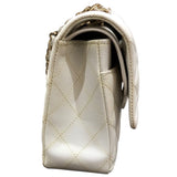 シャネル CHANEL マトラッセ25 A01112 ホワイト GD金具 キャビア レディース ショルダーバッグ