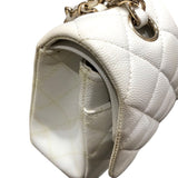 シャネル CHANEL マトラッセ25 A01112 ホワイト GD金具 キャビア レディース ショルダーバッグ