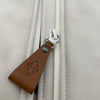 エルメス HERMES レザー切替パフジャケット ホワイト ポリエステル レディース その他アウター