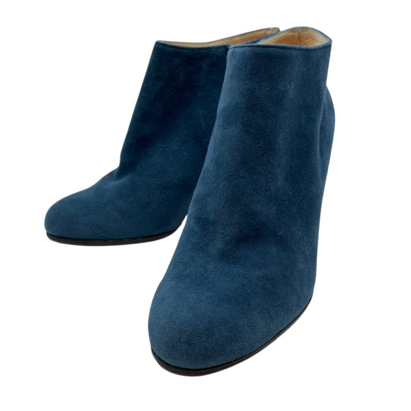 Christian Louboutin ショートブーツ スエード 371/2 クリスチャン・ルブタン Christian louboutin スエードショートブーツ