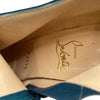 クリスチャン・ルブタン Christian louboutin スエードショートブーツ ネイビー スウェット レディース ブーツ