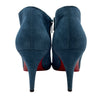 クリスチャン・ルブタン Christian louboutin スエードショートブーツ ネイビー スウェット レディース ブーツ
