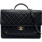 シャネル CHANEL マトラッセ2WAYブリーフケース AS5703 ブラックbGD金具 ラムスキン メンズ ブリーフケース