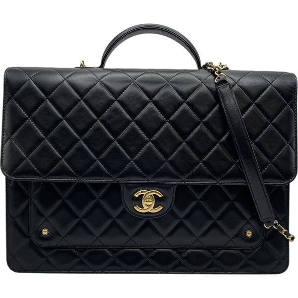 シャネル CHANEL マトラッセ2WAYブリーフケース AS5703 ブラックbGD