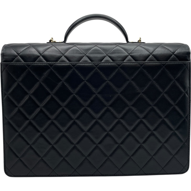 シャネル CHANEL マトラッセ2WAYブリーフケース AS5703 ブラックbGD