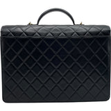 シャネル CHANEL マトラッセ2WAYブリーフケース AS5703 ブラックbGD金具 ラムスキン メンズ ブリーフケース