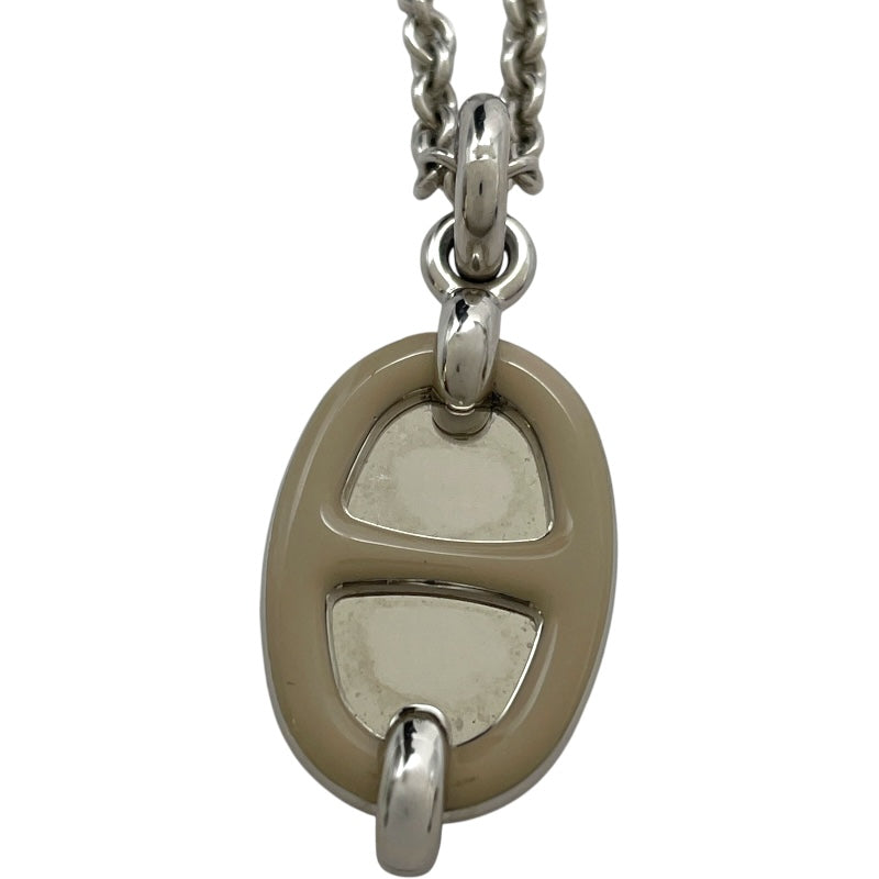 エルメス HERMES ミニ・マイヨンPMネックレス マロングラッセ メタル