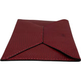 エルメス HERMES エンヴェロープPM □D刻 ルージュ リザード レディース カードケース