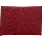 エルメス HERMES エンヴェロープPM □D刻 ルージュ リザード レディース カードケース