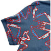 エルメス HERMES ロゴプリント半袖Tシャツ 2E4600DC インディゴ コットン レディース 半袖Ｔシャツ
