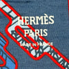 エルメス HERMES ロゴプリント半袖Tシャツ 2E4600DC インディゴ コットン レディース 半袖Ｔシャツ