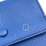 エルメス HERMES カードケース ブルーフランス シェーブル ユニセックス カードケース