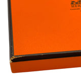 エルメス HERMES カードケース ブルーフランス シェーブル ユニセックス カードケース