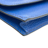 エルメス HERMES カードケース ブルーフランス シェーブル ユニセックス カードケース