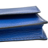 エルメス HERMES カードケース ブルーフランス シェーブル ユニセックス カードケース