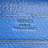 エルメス HERMES カードケース ブルーフランス シェーブル ユニセックス カードケース