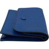 エルメス HERMES カードケース ブルーフランス シェーブル ユニセックス カードケース