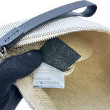 ロンシャン LONGCHAMP エッセンシャルポーチ 34136 アイボリー系/シルバー金具 キャンバス レディース ポーチ