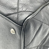 シャネル CHANEL マトラッセロゴボストンバッグ A15685 6番台 ブラック SV金具 カーフ レディース ボストンバッグ