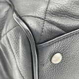 シャネル CHANEL マトラッセロゴボストンバッグ A15685 6番台 ブラック SV金具 カーフ レディース ボストンバッグ