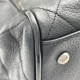 シャネル CHANEL マトラッセロゴボストンバッグ A15685 6番台 ブラック SV金具 カーフ レディース ボストンバッグ