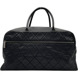 シャネル CHANEL マトラッセロゴボストンバッグ A15685 6番台 ブラック SV金具 カーフ レディース ボストンバッグ