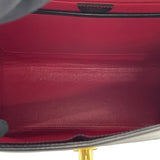 セリーヌ CELINE トグルチェーンハンドバッグ ブラック GD金具 カーフ レディース ハンドバッグ