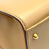 セリーヌ CELINE トグルチェーンハンドバッグ ベージュ GD金具 カーフ レディース ハンドバッグ