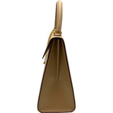 セリーヌ CELINE トグルチェーンハンドバッグ ベージュ GD金具 カーフ レディース ハンドバッグ