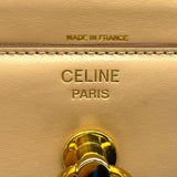 セリーヌ CELINE トグルチェーンハンドバッグ ベージュ GD金具 カーフ レディース ハンドバッグ