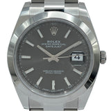 ロレックス ROLEX デイトジャスト41 スレート 126300 グレー SS メンズ 腕時計