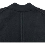 エルメス HERMES カシミヤロングニットカーディガン ブラック カシミヤ レディース カーディガン