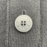 エルメス HERMES カシミヤロングニットカーディガン ブラック カシミヤ レディース カーディガン
