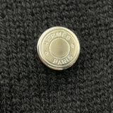 エルメス HERMES カシミヤロングニットカーディガン ブラック カシミヤ レディース カーディガン