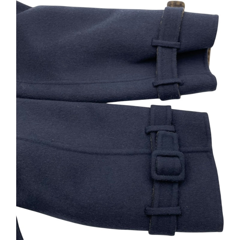 フェンディ FENDI FF切替ウールトレンチコート FF9011 ネイビー ウール  