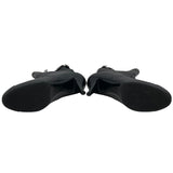 シャネル CHANEL ココマークチェーン装飾ショートブーツ G27249 ブラック レザー レディース ブーツ