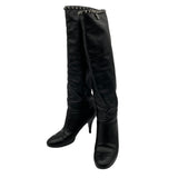 シャネル CHANEL ココマークチェーン装飾ロングブーツ G27250 ブラック レディース ブーツ