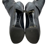 シャネル CHANEL ココマークチェーン装飾ロングブーツ G27250 ブラック レディース ブーツ