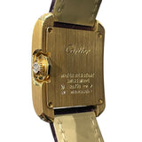 カルティエ Cartier タンク アングレーズ SM WT100014 シルバー YG×革 レディース 腕時計