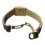 カルティエ Cartier タンク アングレーズ SM WT100014 シルバー YG×革 レディース 腕時計