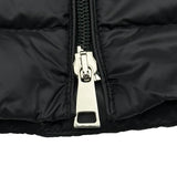 モンクレール MONCLER BARBELFUR ライトダウンコート ブラック ナイロン レディース ダウンジャケット