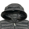 モンクレール MONCLER BARBELFUR ライトダウンコート ブラック ナイロン レディース ダウンジャケット