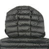 モンクレール MONCLER BARBELFUR ライトダウンコート ブラック ナイロン レディース ダウンジャケット