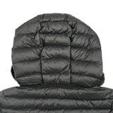 モンクレール MONCLER BARBELFUR ライトダウンコート ブラック ナイロン レディース ダウンジャケット